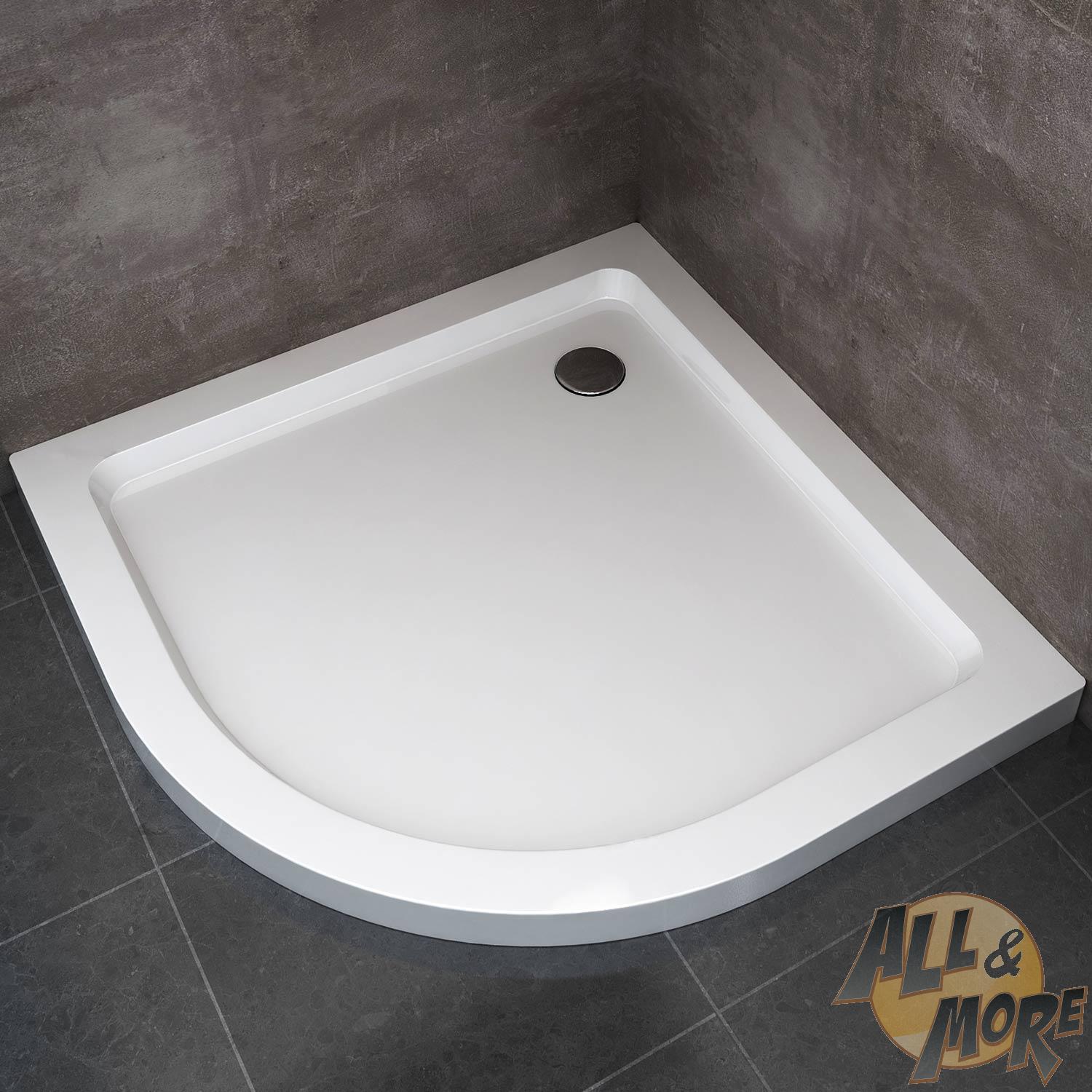 Piatto Doccia Tondo 80x80.Piatto Doccia Angolare Ultraslim Acrilico Resina 80x80 Semicircolare Bianco Abs Ebay