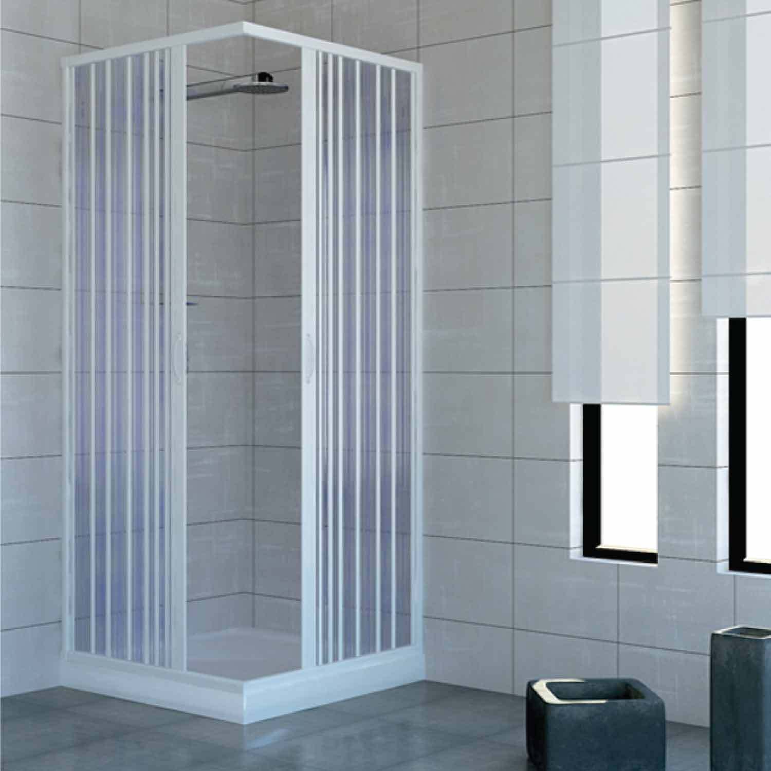 Porta A Soffietto Per Doccia Bricoman.Box Doccia 70x80 Cabina Angolare Bagno A Soffietto In Pvc 14 Colori Su Misura Ebay