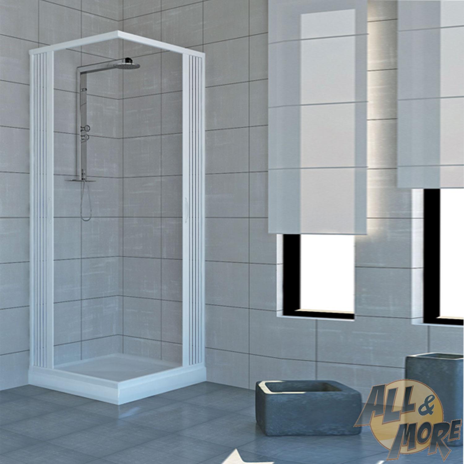 CABINE DE DOUCHE  PAROI  DE DOUCHE  EN PVC  100x100 2 PORTES 