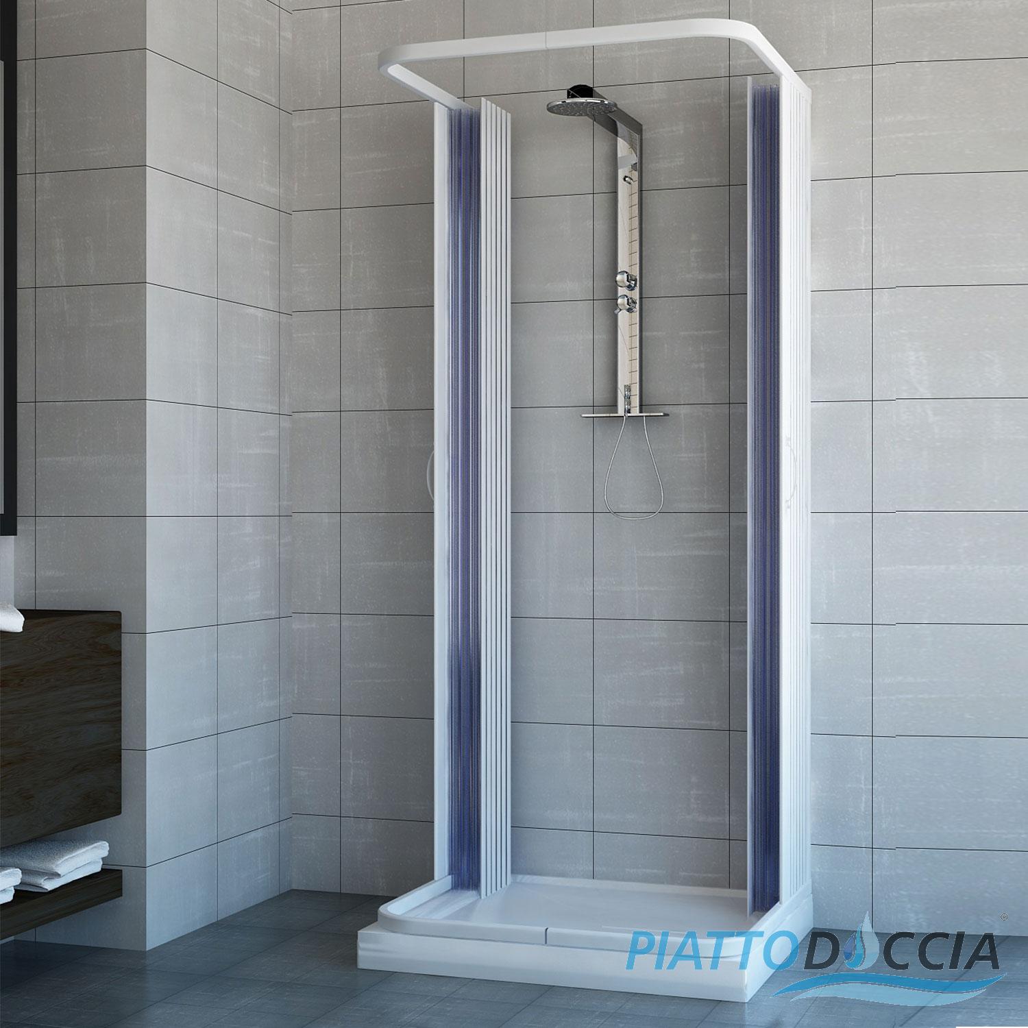 CABINE DE DOUCHE  3 PAROIS  PAROI  DE DOUCHE  EN PVC  70x100 2 