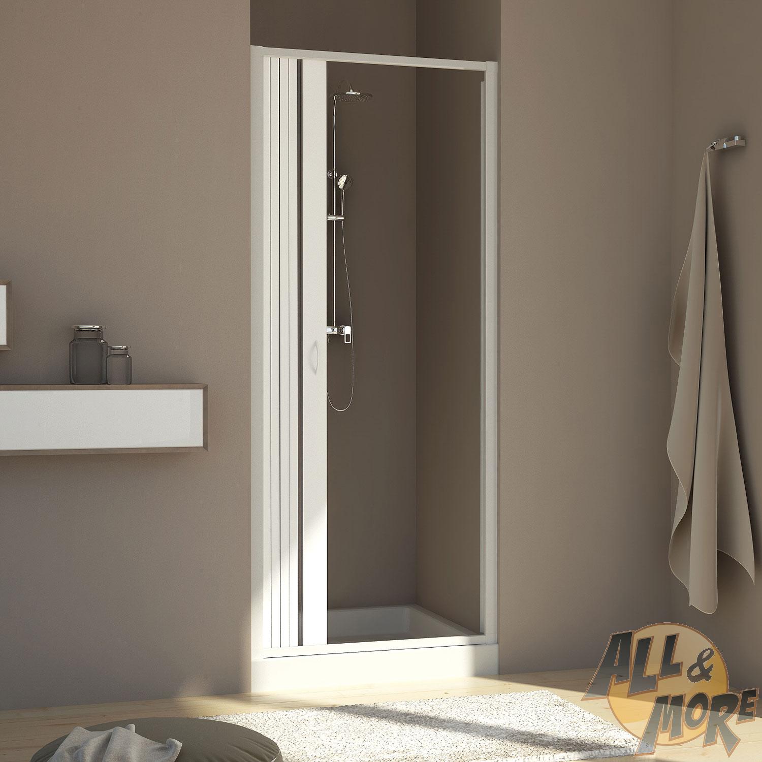 CABINE DE DOUCHE PAROI PVC 90 CM OUVERTURE LATERALE PORTE UNIQUE