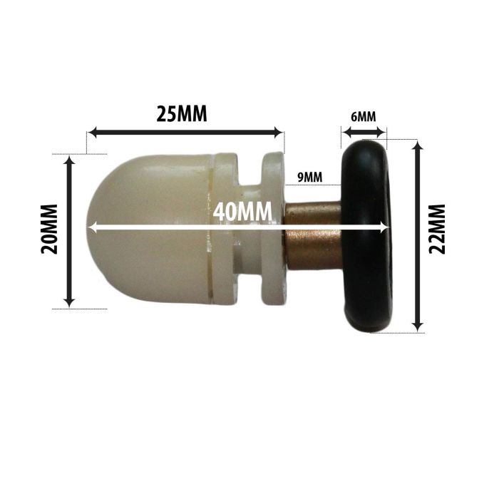 Kit 8 pz cuscinetti di ricambio vetro box doccia anta scorrevole