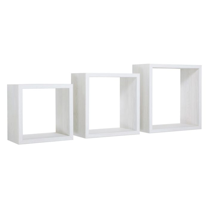 Box Doccia .it - Mensole a cubo da parete set di 3 pz componibile colore  Rovere sbiancato mod. InCubo
