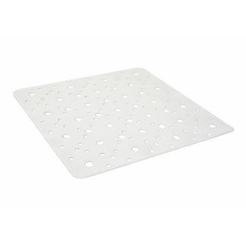 Tappeto Antiscivolo doccia  Bianco in PVC atossico Mod. Geco