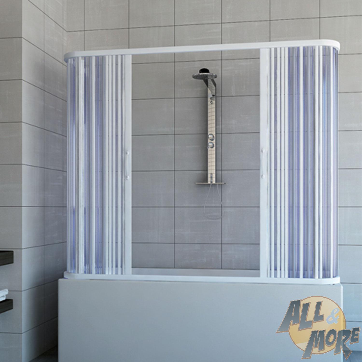 Cabine De Douche Pare Baignoire 3 Parois Enpvc 70x150 Cm 2 Portes Ebay